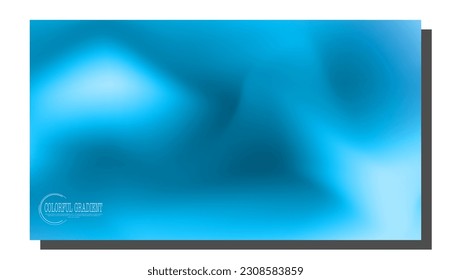 Blue haze. Colorful blurred background. Gradient for the template of the title page of a book, brochure or booklet. Background layout for web design, social network, interior and creative ideas