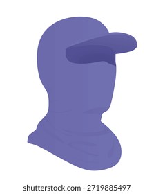 Blue head cover gear. vector