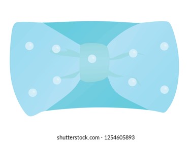 Blue headband. vector illustration