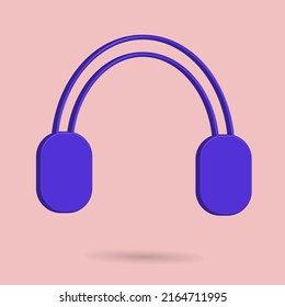 ilustración vectorial de icono de auriculares azules mejor para las imágenes de propiedades