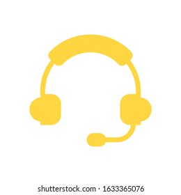 blue headphone vector icon - ui icon vector
