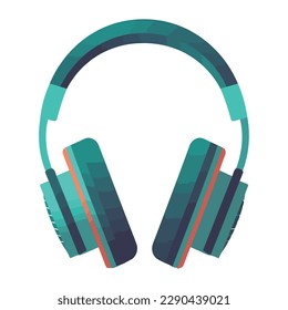 blue headset audio device icon