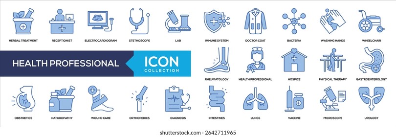 Blue - Health Professional Icon Collection