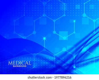 Blue healthcare and medical background with plus sign vector