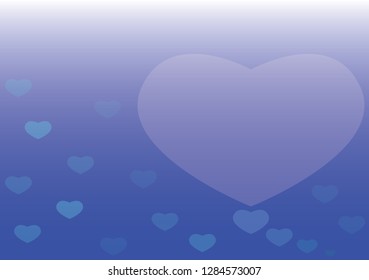blue heart background 