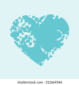 Blue Heart Background. Illustration Outbox 
