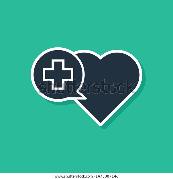 blue heart cross icon isolated on stock vector royalty free 1473087146 shutterstock
