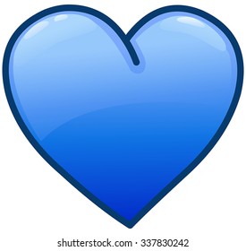 Blue heart icon