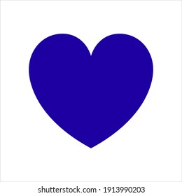 Blue Heart Illustration Isolated Vector