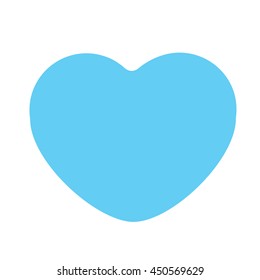 blue heart. love