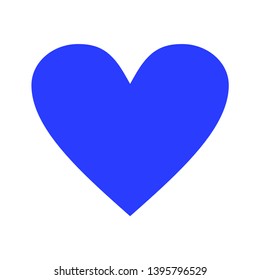 Blue heart love vector icon