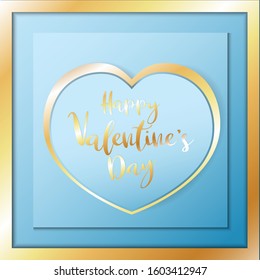 The blue heart paper vector for valentines content.