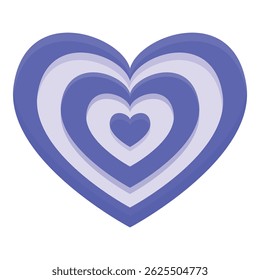 Coração azul repete sua forma dando uma sensação de infinidade e mostrando amor e romance