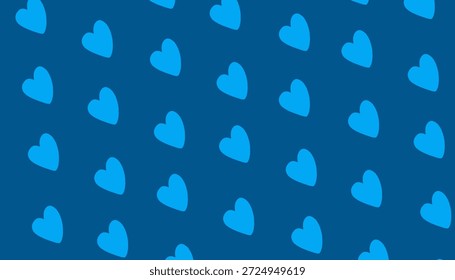 Fondo minimalista juguetón del patrón inconsútil del corazón azul