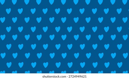 Fondo minimalista juguetón del patrón inconsútil del corazón azul