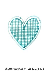blue heart shape on white background	
