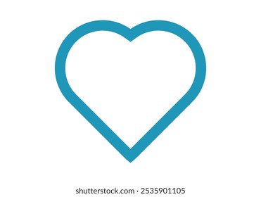 Blue heart stroke for diabetes