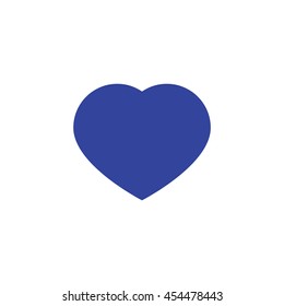 Blue Heart Vector Graphic Icon, can be use in t-shirt, bag, app, website, and other graphic element.