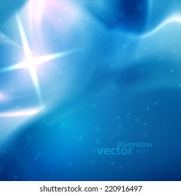 Blue Heavens cloudscape, vector sky with clouds eps10