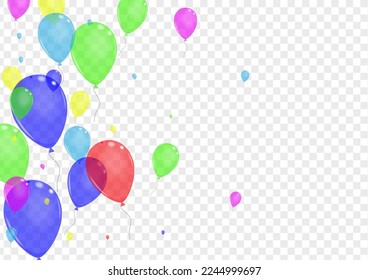 Vector transparente de fondo de helio azul. Tarjeta arcoiris baluarte. Arte Rosa. Juguete brillante. Ilustración De La Celebración De Sorpresas.
