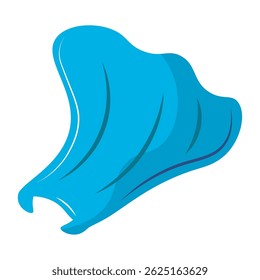 Azul herói capa voando Ilustração do vetor