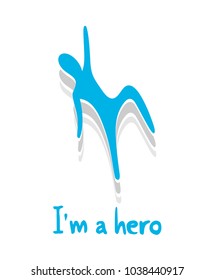 blue hero icon