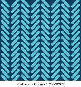 Blue herringbone basic shape pattern vector