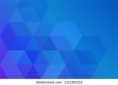 blue hexagon abstract background