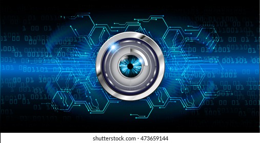 blue hexagon abstract cyber future technology concept background, illustration, circuit. move motion speed. sci-fi. vector, Safety, Closed Padlock on digital. Spark