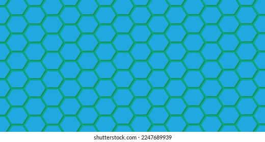 Fondo moderno abstracto del hexágono azul