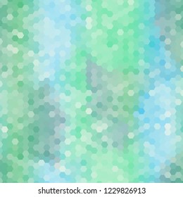 blue hexagon background.