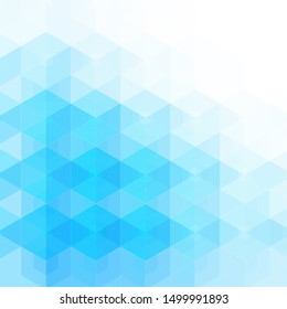 Blue hexagon background. Abstract illustration. Vector graphics. Polygonal style