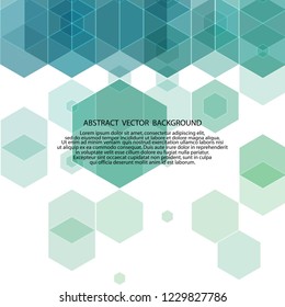 blue hexagon background. eps 10