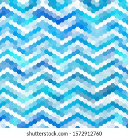 blue hexagon background.  layout for presentation. polygonal style 