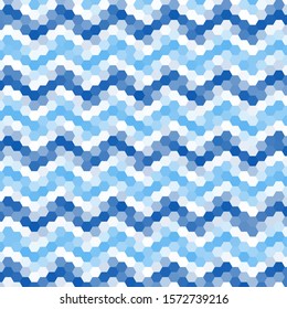 blue hexagon background.  light color. geometric pattern 