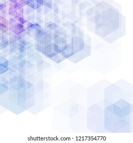 blue hexagon background. polygonal style