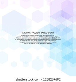 blue hexagon background. polygonal style. eps 10