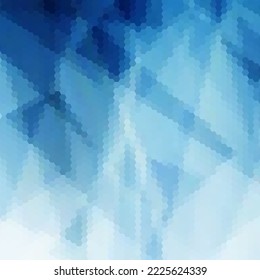 Blue hexagon background. Presentation template. Vector background.