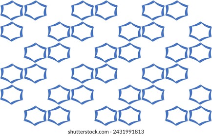 blue hexagon background, seamless abstract geometric blue hexagon pattern repeat style. replete image design for fabric printing
