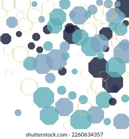 Blue Hexagon Background White Vector. Atom Techno Background. Science Template. Gray Geometric Medical. Honeycomb Wallpaper.