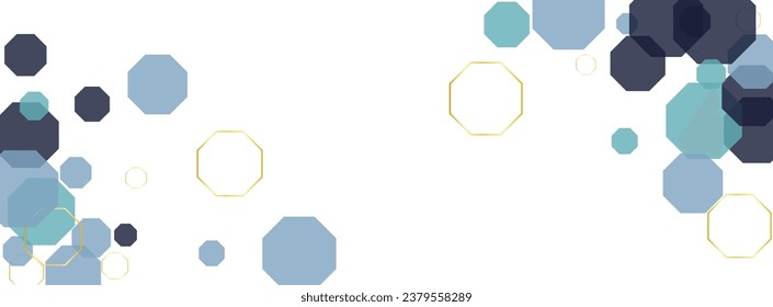 Blue Hexagon Background White Vector. Tile Medicine Template. Chemical Design. Gray Cell Fragment. Honeycomb Illustration.