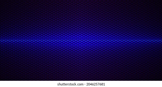 Blue hexagon carbon fiber texture. Dark carbon fiber texture.Metal mesh black steel background.