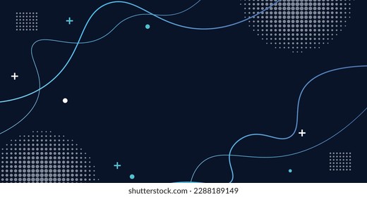 Blue hexagon lines background. Simple futuristic background. Vector illustration.
