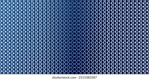 Blue Hexagon Pattern. Abstract Medical Chemical Technology Background. Hexagon Pattern for High Tech Science Design. Vector Illustration.