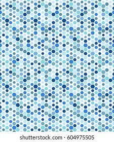 blue hexagon seamless geometrical pattern - vector illustration. eps 8