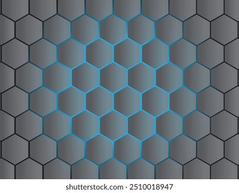 azul hexágono padrão sem emenda Fundo hexagonal abstrato