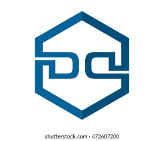 blue hexagon typography typeface typeset logotype alphabet image vector icon