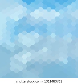  blue hexagon vector background. geometric design. polygonal style