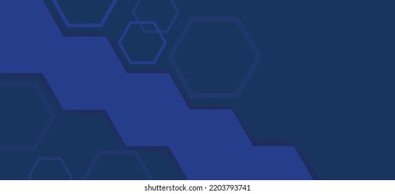 Blue hexagonal background. Abstract background. Sport and trendy wallpaper concept. Technology geometric shapes. Vector illustration.