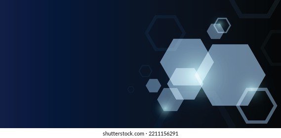 fondo hexagonal azul. Antecedentes abstractos. El concepto de tapicería deportiva y moderna. Formas geométricas tecnológicas. Ilustración vectorial.